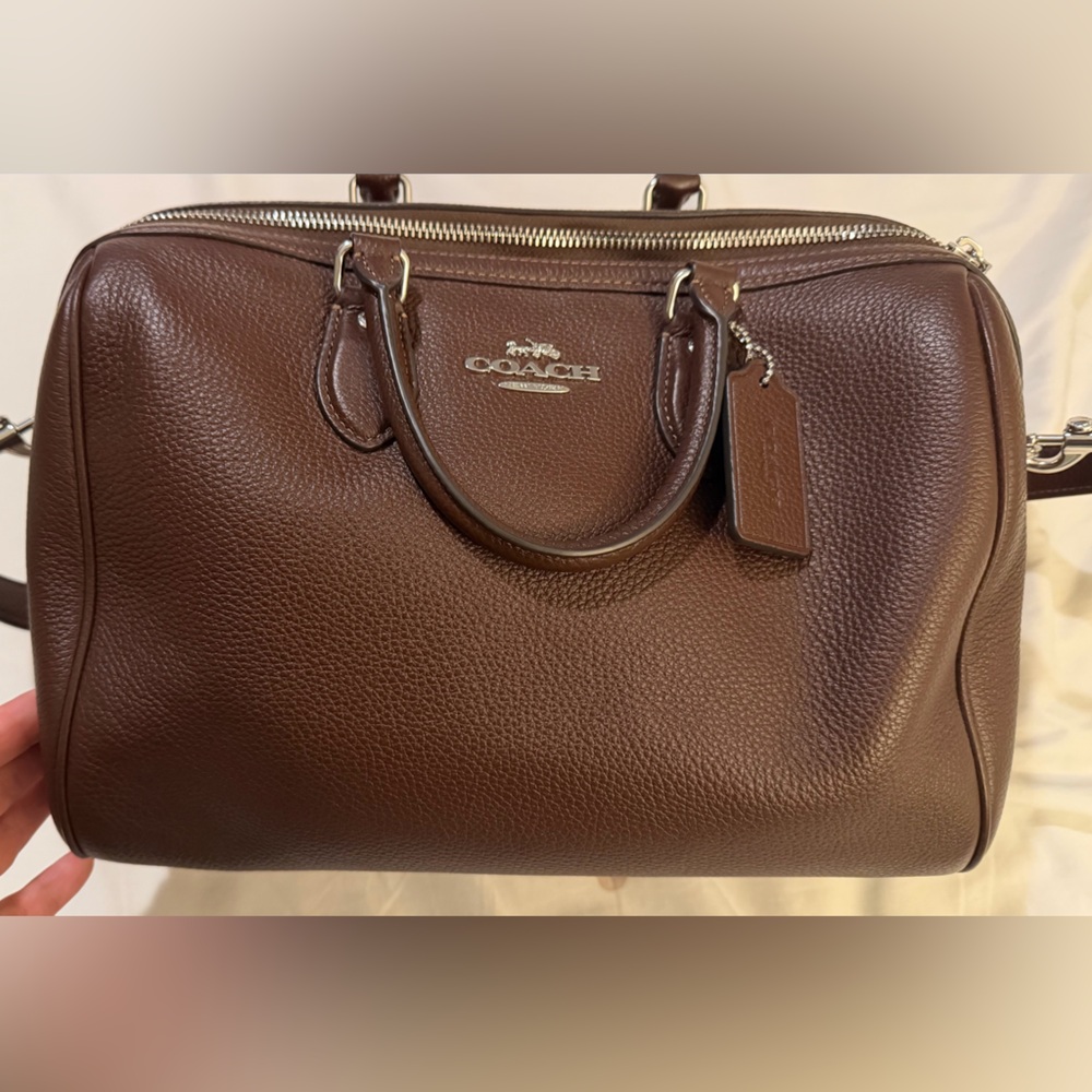 Coach Large Maple Rowan Satchel Silver Hardware